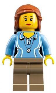 LEGO Minifigure-Research Scientist Female, Medium Blue Top-LEGO Ideas (CUUSOO)-IDEA010-Creative Brick Builders